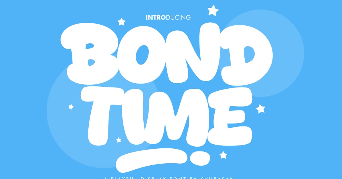 Bond Time粗体显示字体