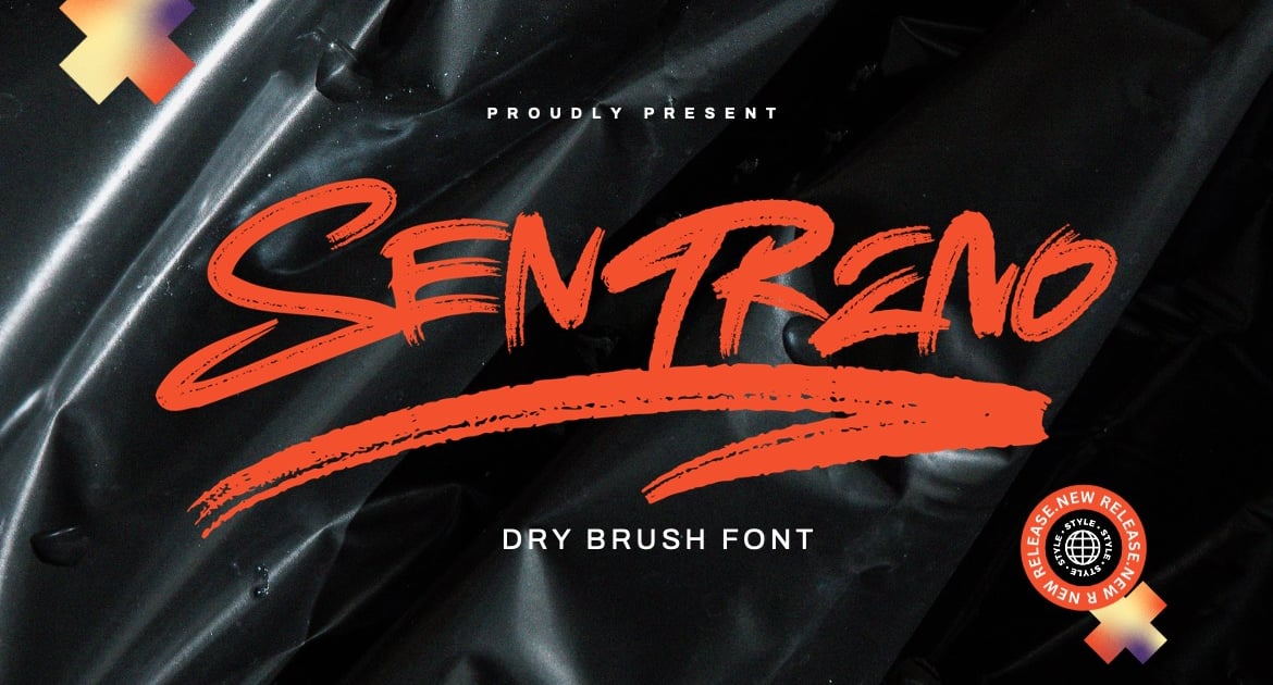 Sentreno – 干刷字体