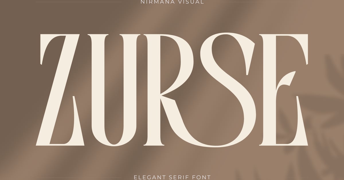Zurse Fashion – 优雅衬线字体