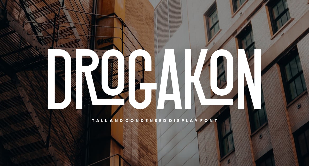 Drogakon – Tall Sans 字体