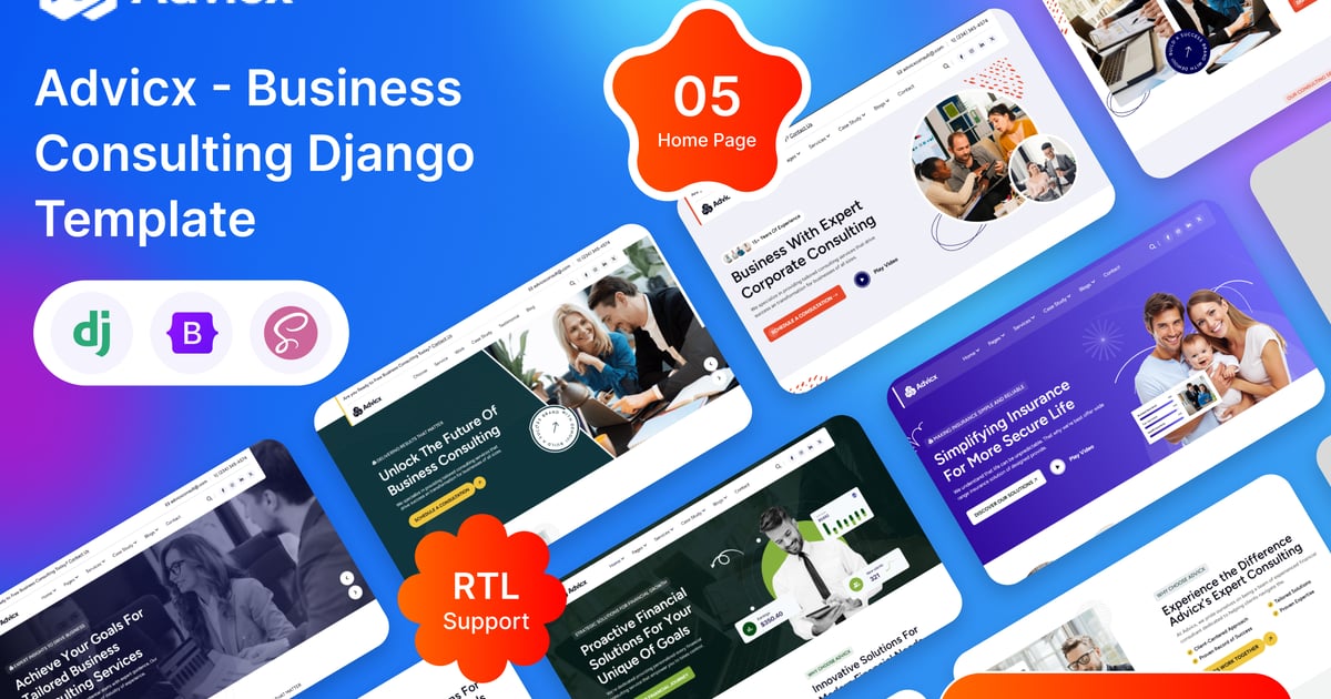 Advicx – Django 商业咨询模板