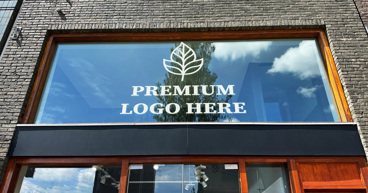 商店橱窗标志模型