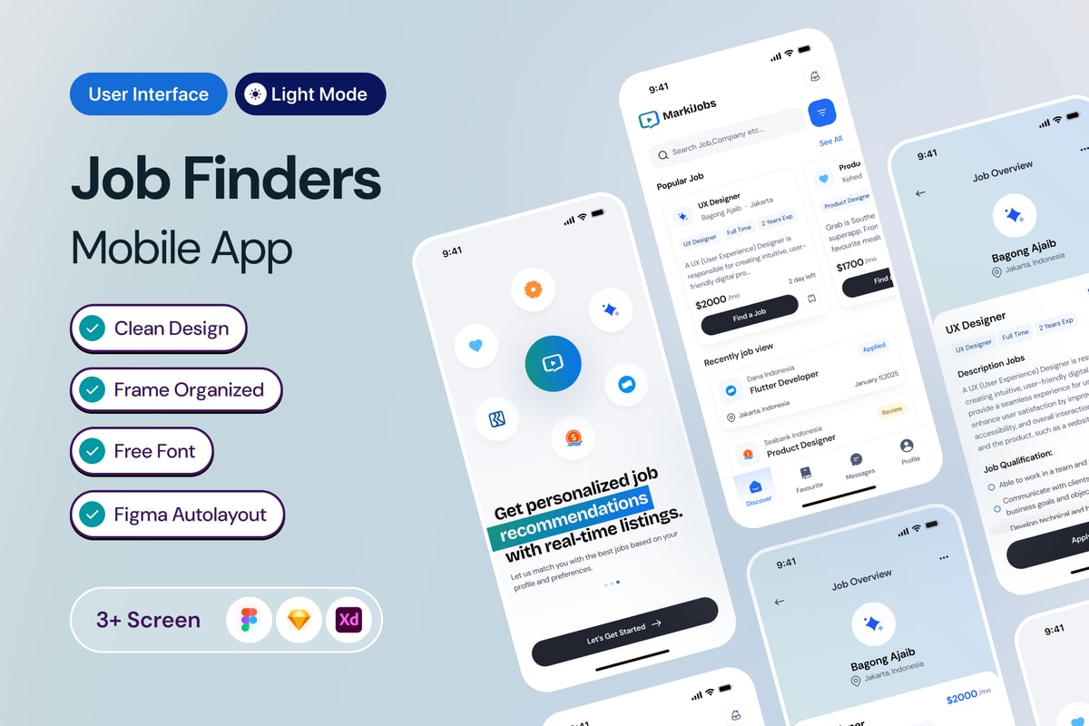 找工作APP UI KIT