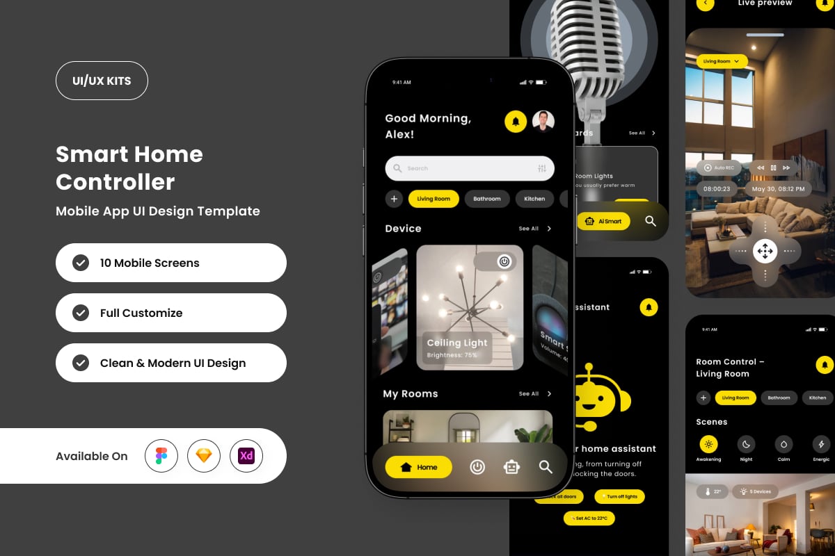 智能家居应用APP UI KIT