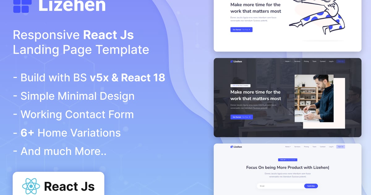 Lizehen – React 登陆页面模板