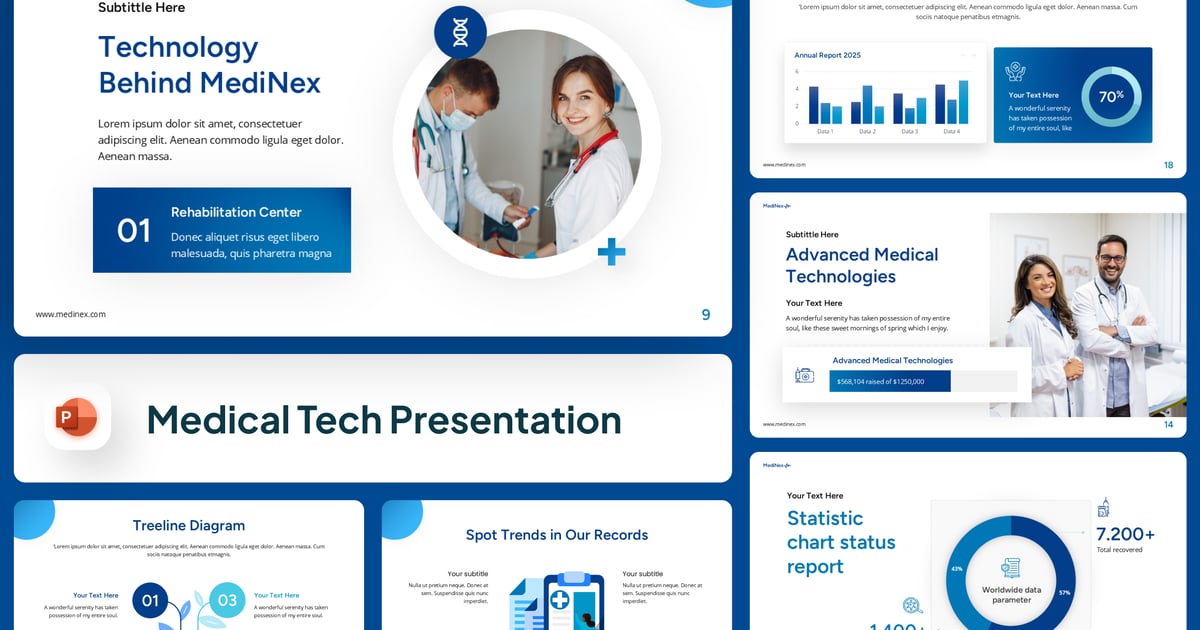 医疗健康行业需求PowerPoint模板