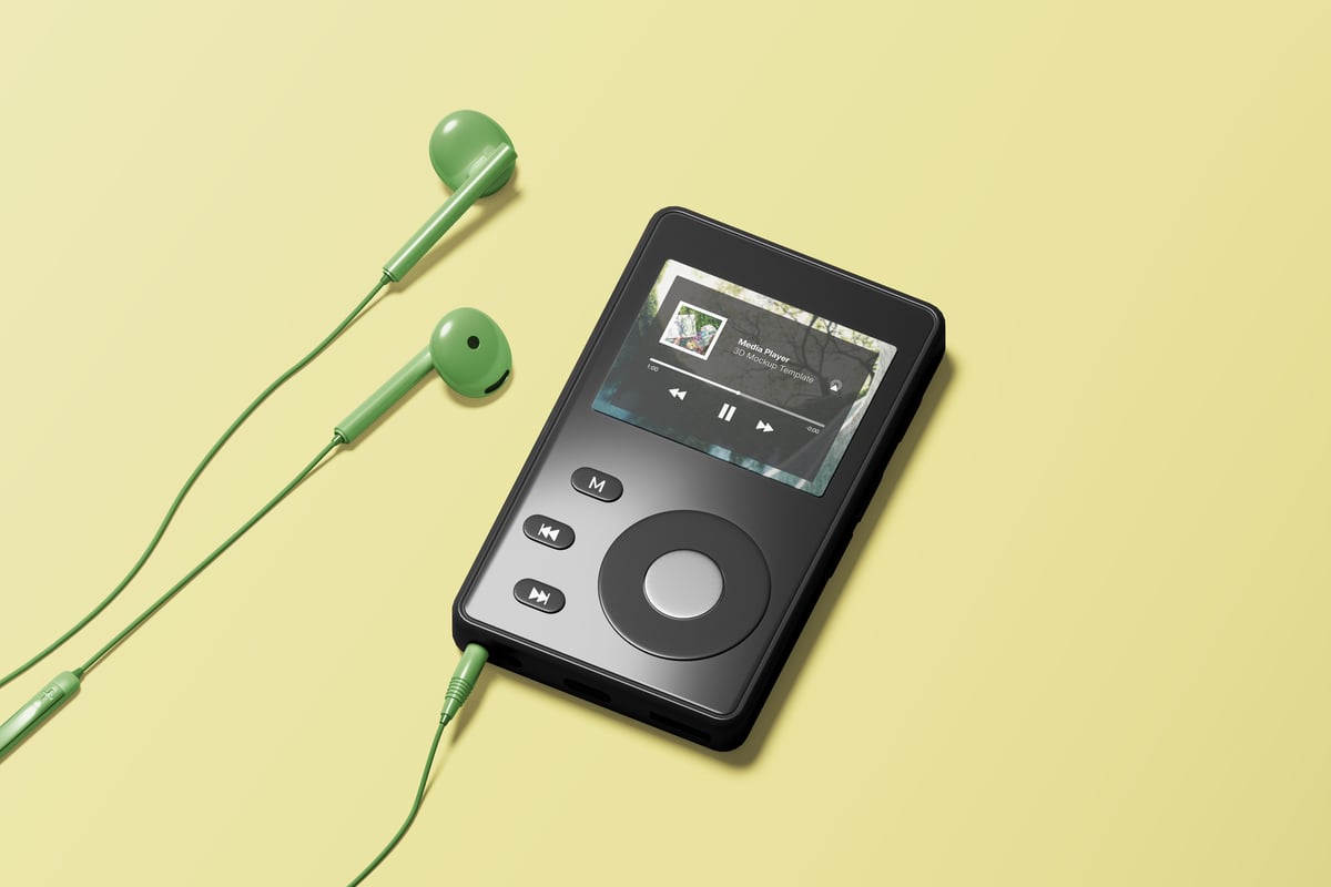 MP3媒体播放器模型样机 (PSD)