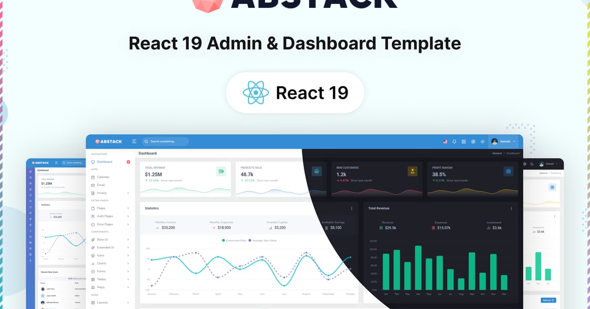 Abstack – React 管理与仪表盘模板