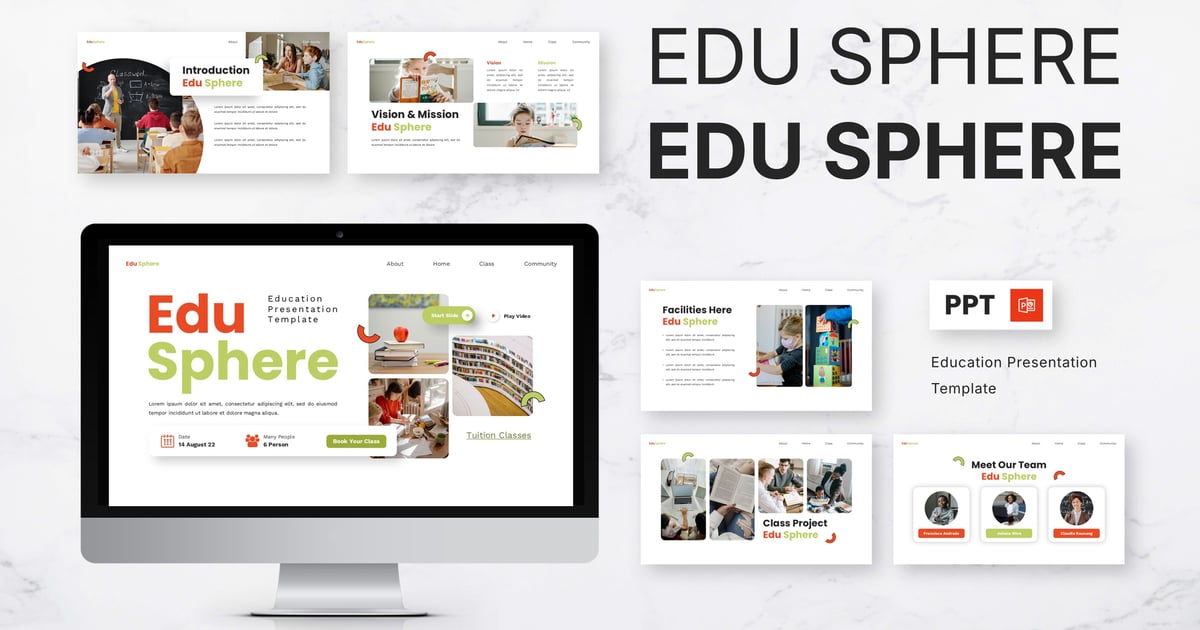 Edu Sphere – 教育 Powerpoint 模板