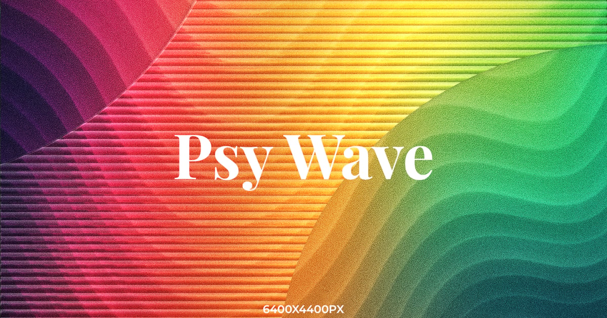Psy Wave 活力渐变纹理背景