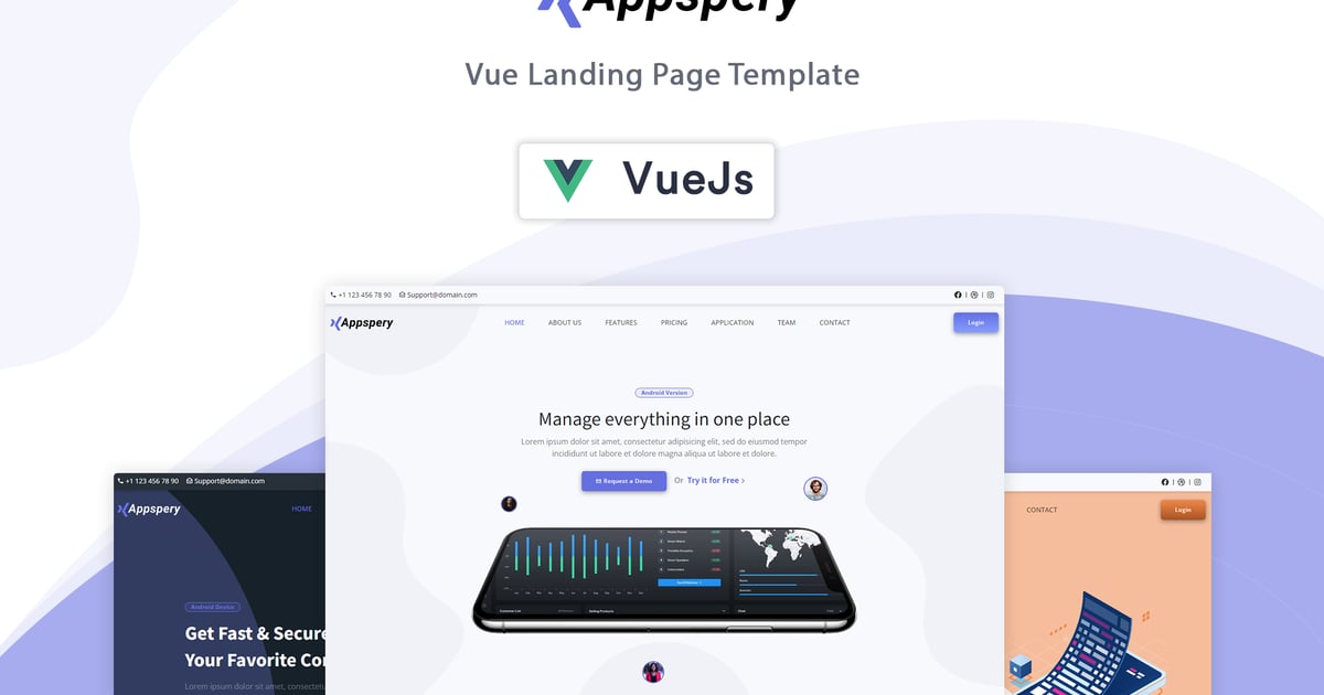 Appspery – Vue 登陆页面模板