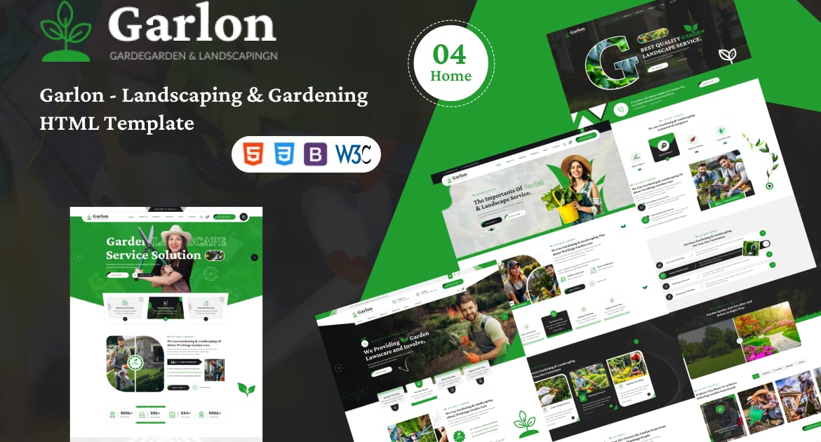 Garlon – 园艺和景观设计 HTML 模板
