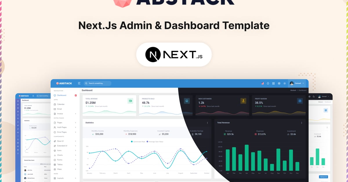 Abstack – Next Js 管理控制台模板