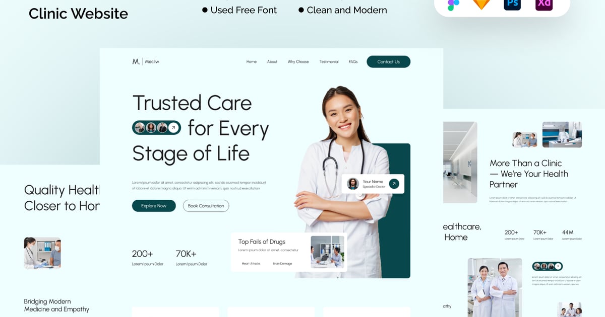 Mecliw – 医疗诊所网站