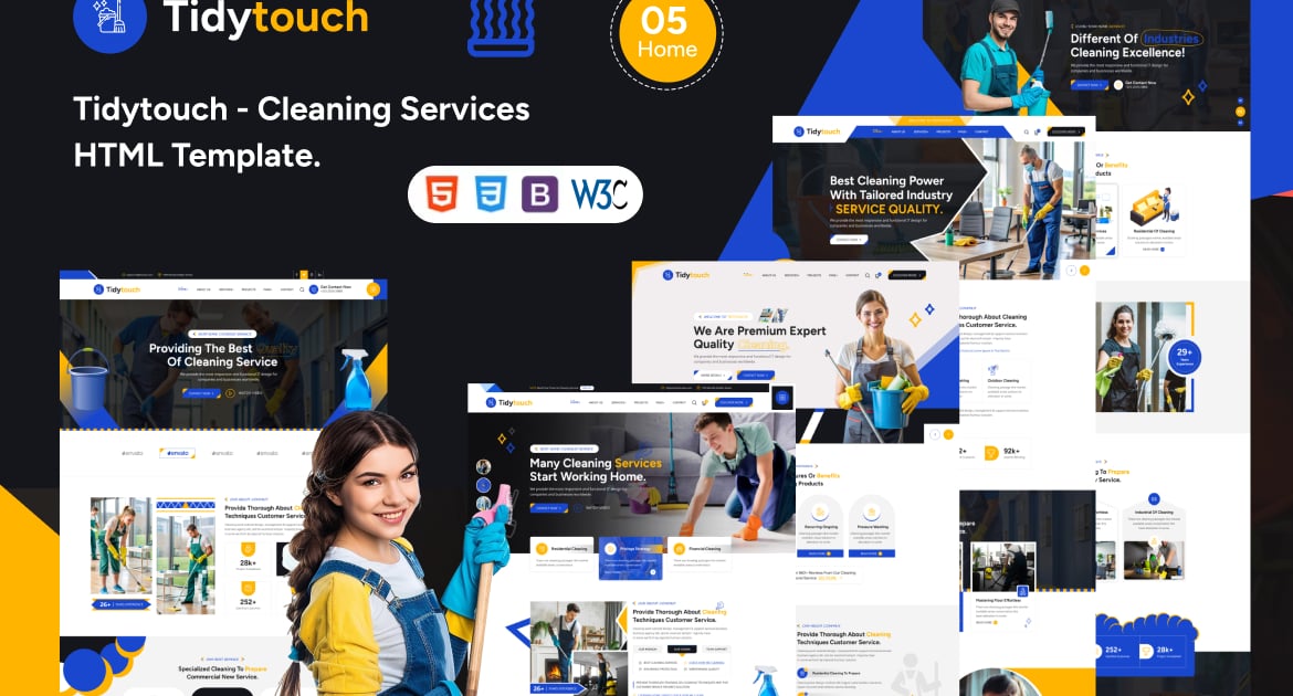 Tidytouch – 清洁服务 HTML 模板
