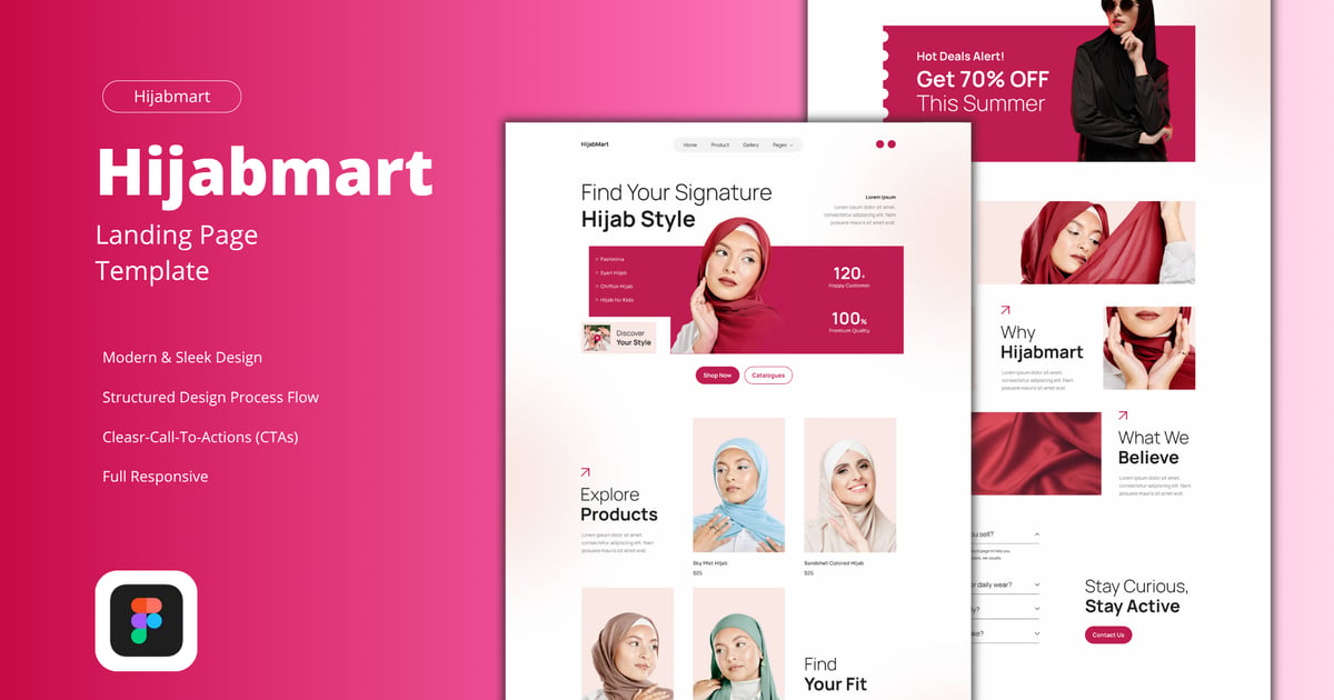 头巾商店电子商务网站 - Hijabmart