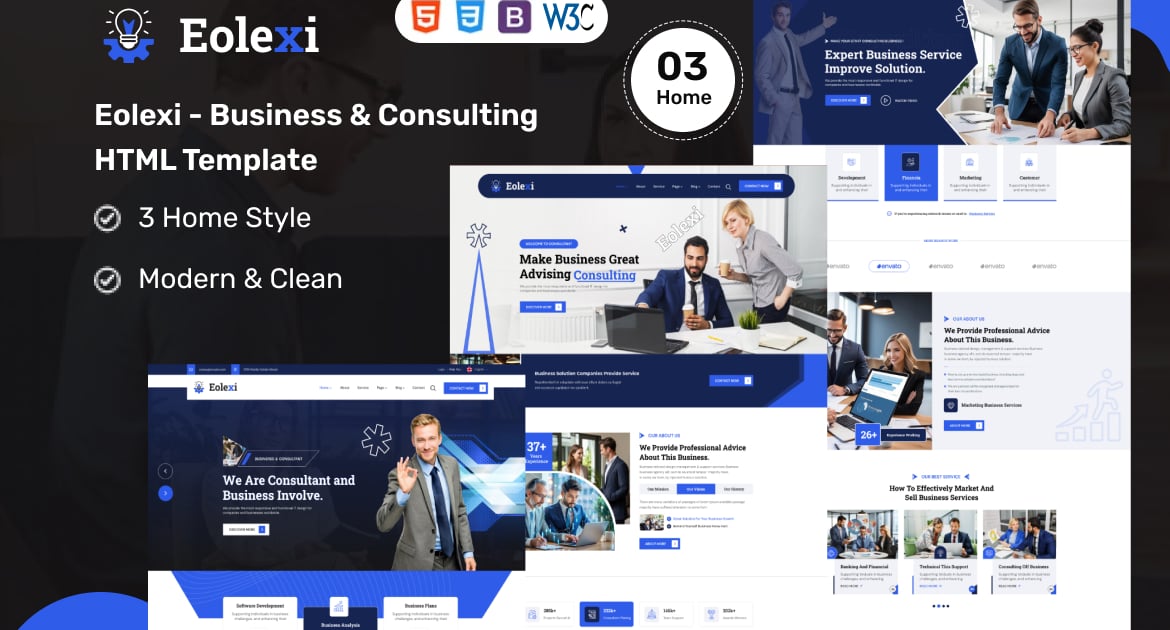 Eolexi – 商业和咨询 HTML 模板