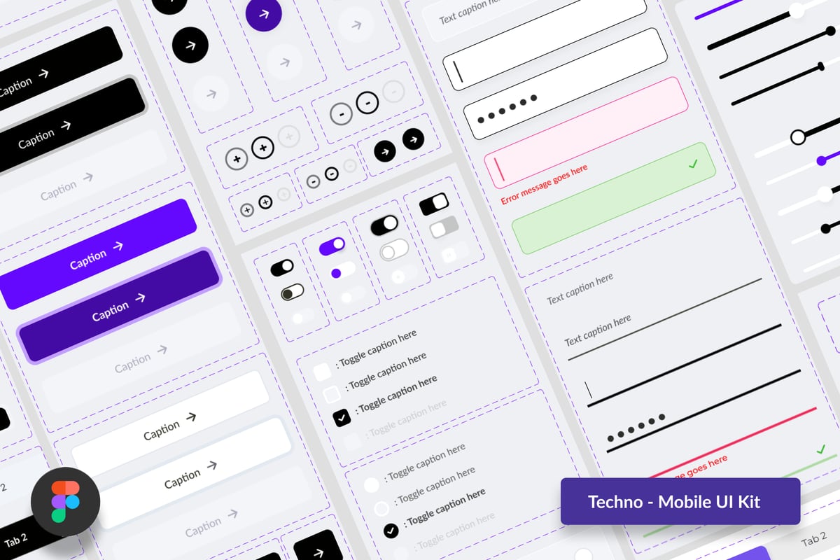 移动UI元件套件APP UI kit (FIG)