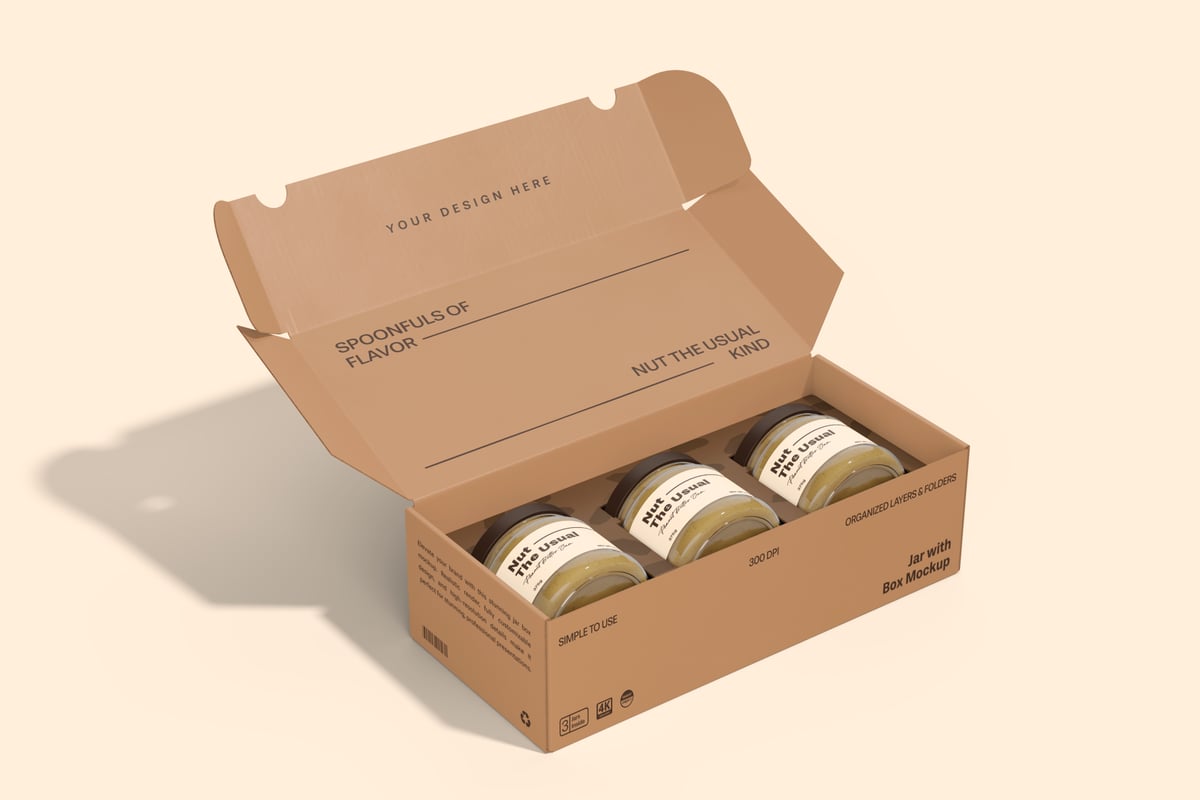 花生酱与盒子模型样机 (PSD)