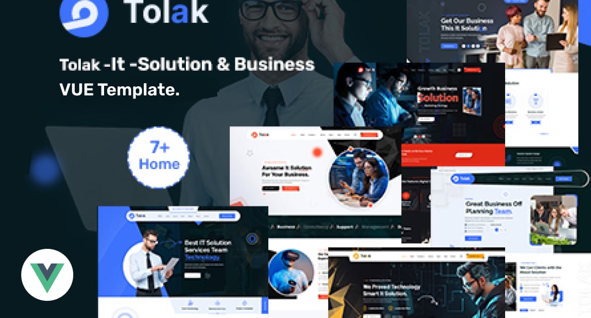 Tolak – IT 解决方案和业务 Vue NuxtJS 模板