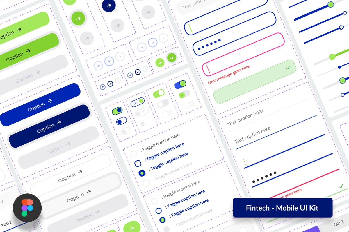 金融科技 - 移动应用APP UI kit (FIG)