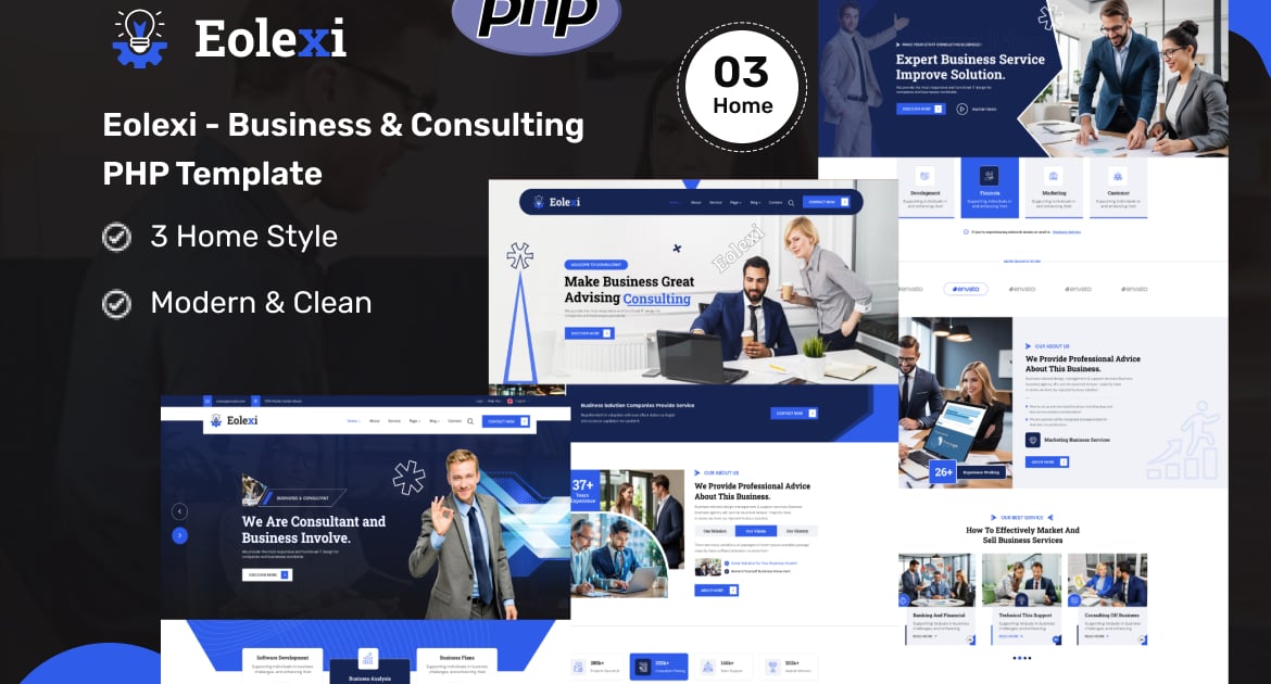 Eolexi – 商业和咨询 PHP 模板