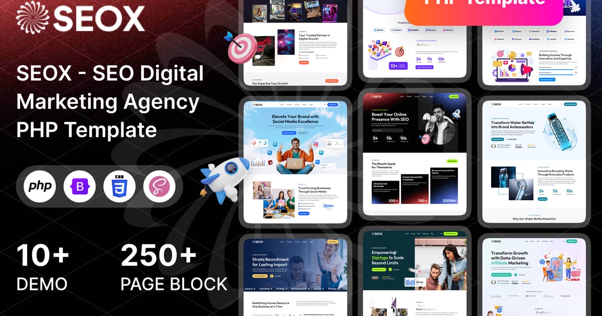 SEOX – SEO 和数字营销机构 PHP 模板