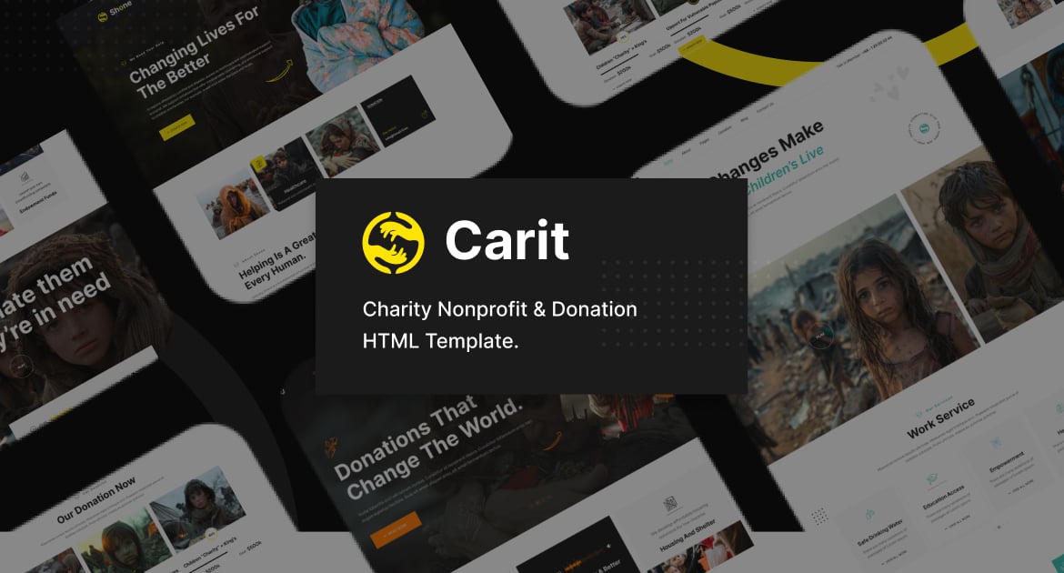 Carit – 慈善非营利组织和捐赠 HTML 模板