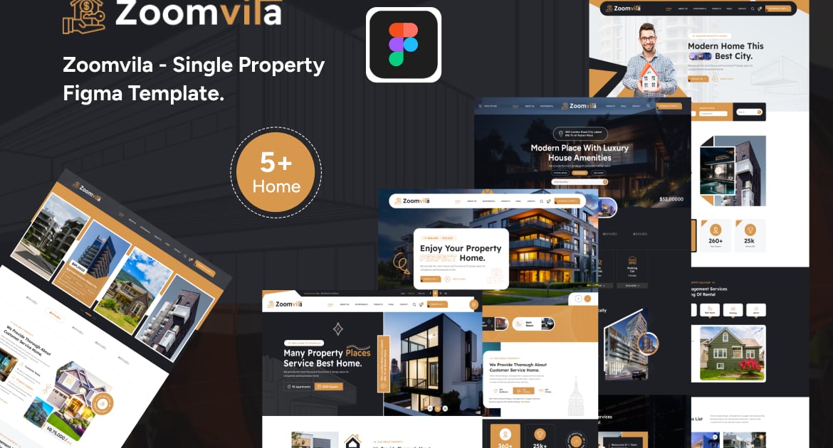 Zoomvilla – 单一属性 Figma 模板