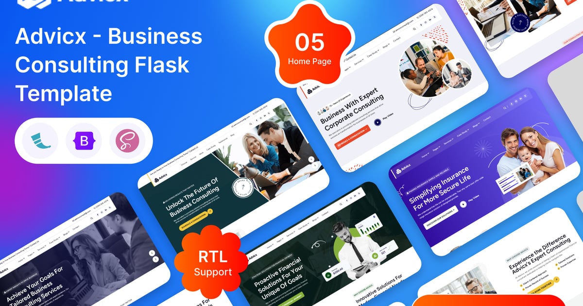 Advicx – Flask 商业咨询模板