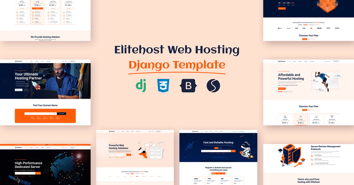 Elitehost – 托管 Django 模板