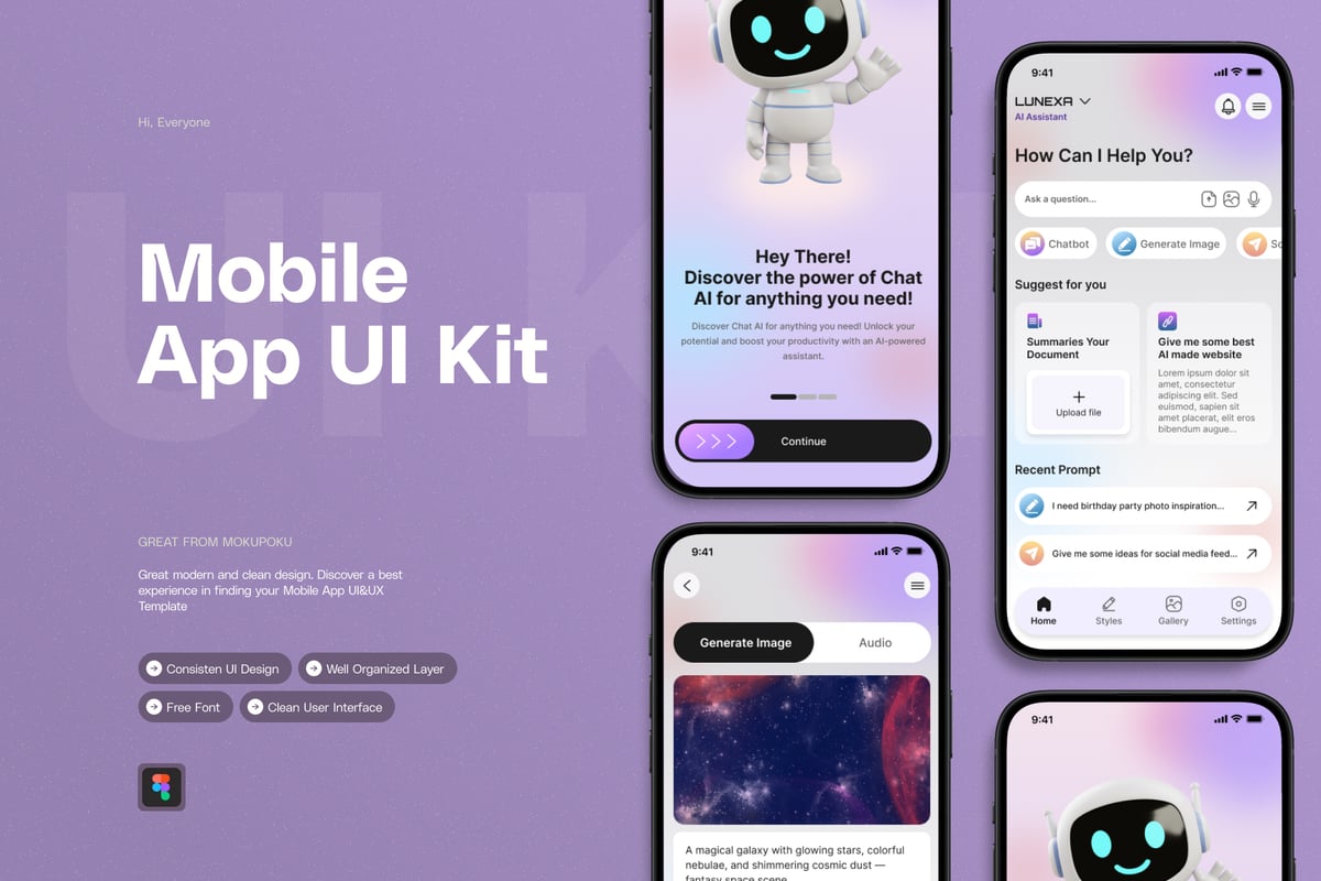 AI-移动应用APP UI KIT (AI,EPS,PSD,FIG)