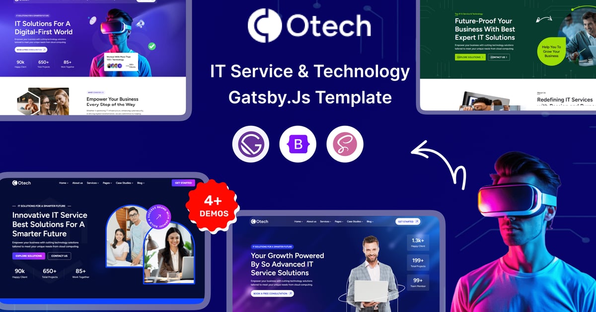 oTech – Gatsby.js IT 解决方案和技术初创公司
