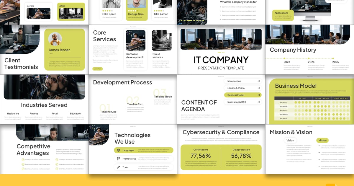 IT公司Google幻灯片