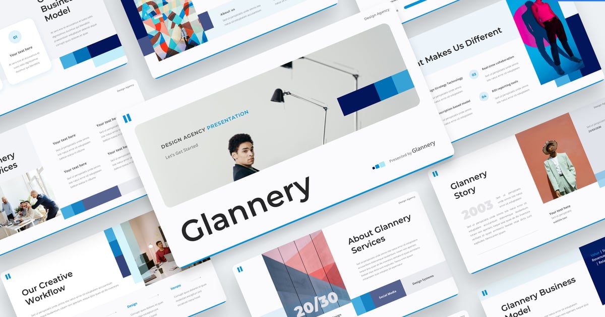Glannery – 代理公司主题演讲模板