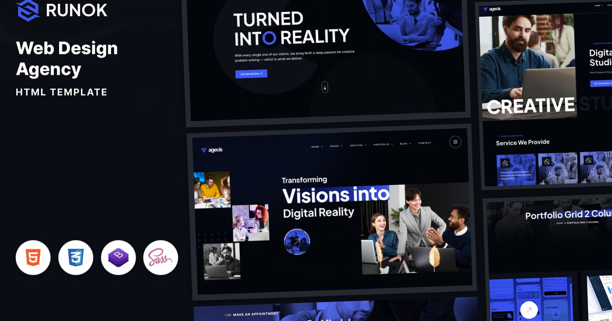 Runok – Web Agency HTML5 模板