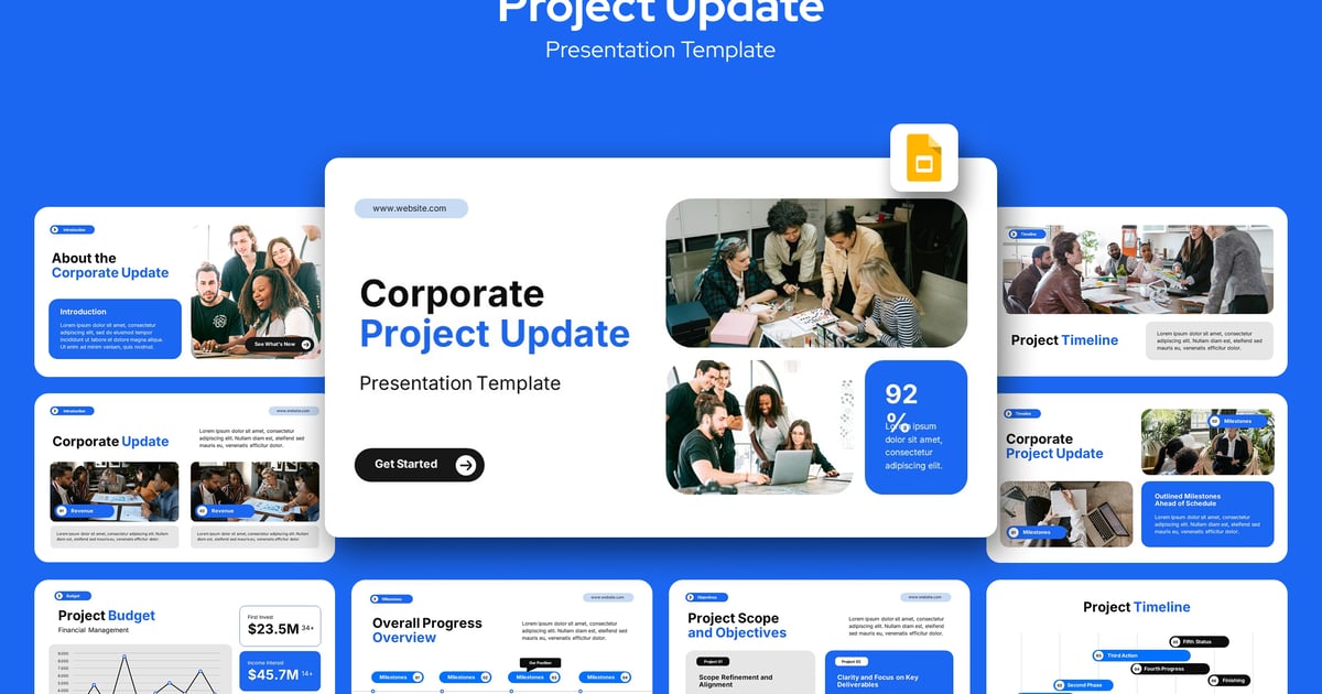 项目更新 Google 幻灯片