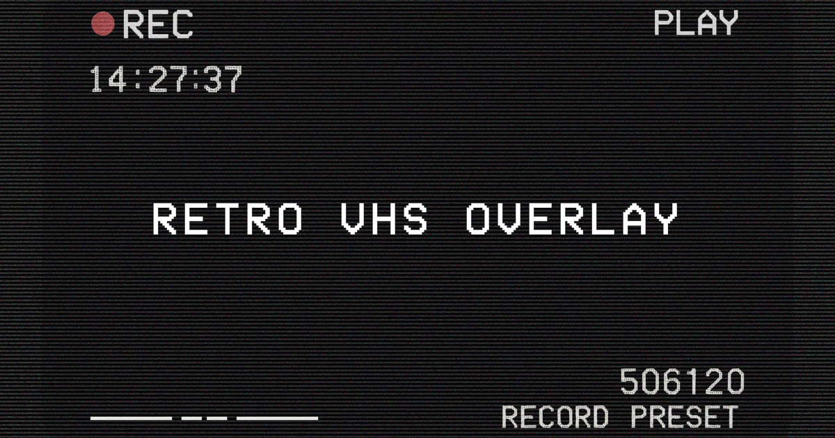复古VHS叠加层