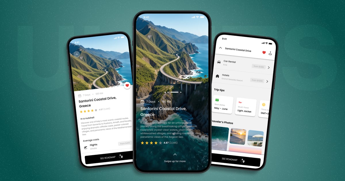 旅行 – 移动应用 UI 套件