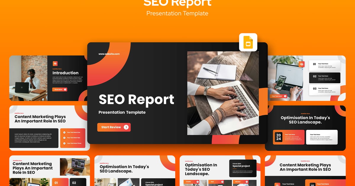 SEO报告Google幻灯片