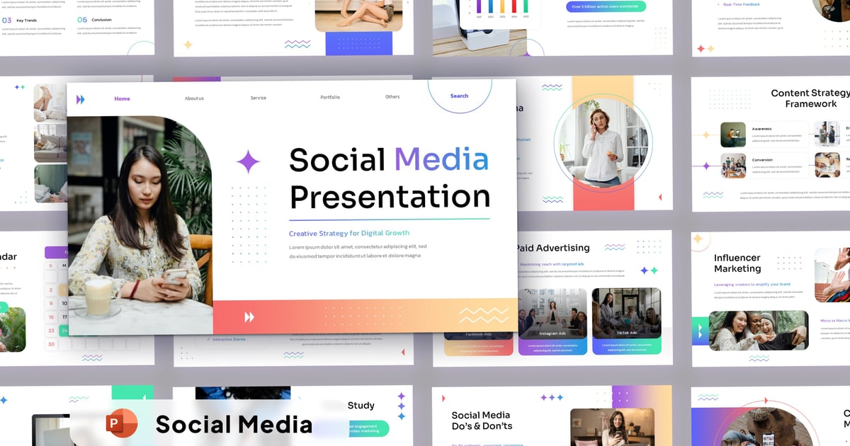 社交媒体 – PowerPoint