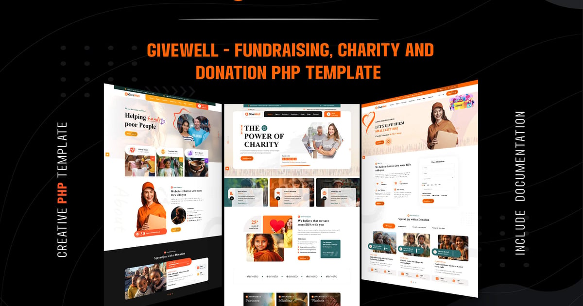 Givewell – 慈善和捐赠 PHP 模板