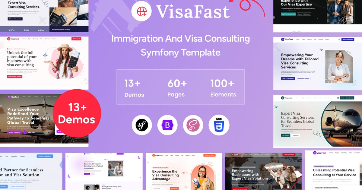 Visafast – Symfony 7 移民和签证咨询