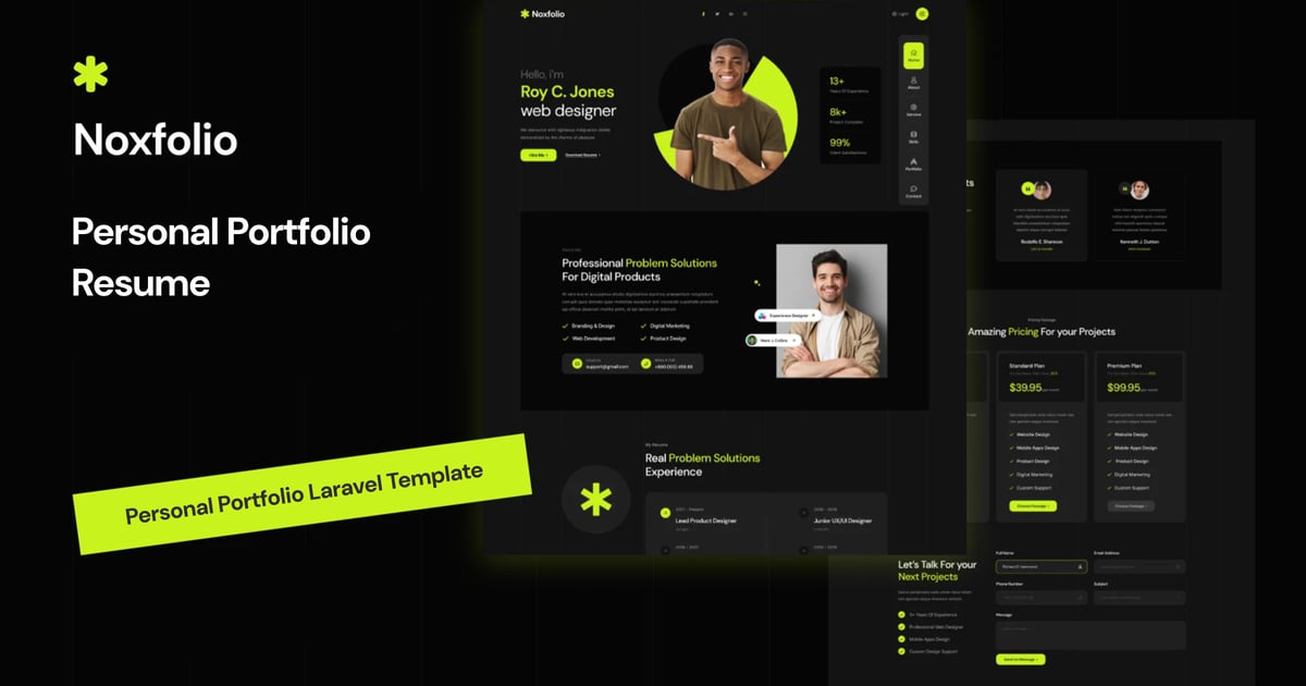 Noxfolio – 个人作品集 Laravel 模板