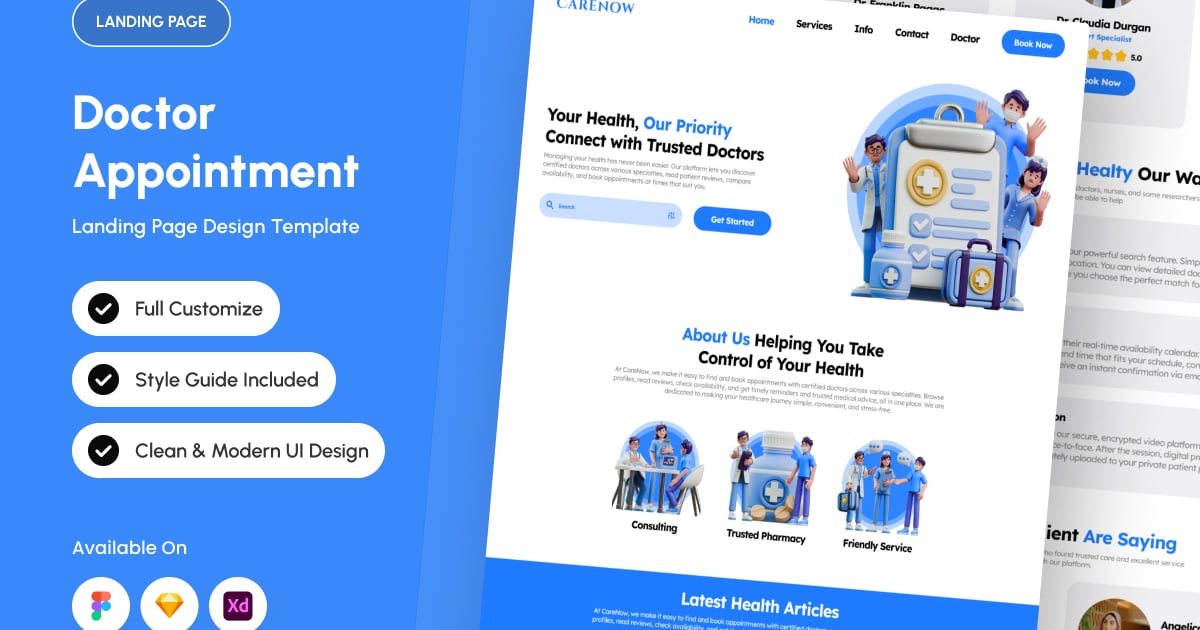 CareNow – 医生预约页面设计