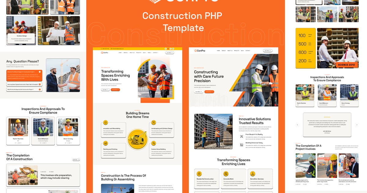 ConPro – 建筑 PHP 模板