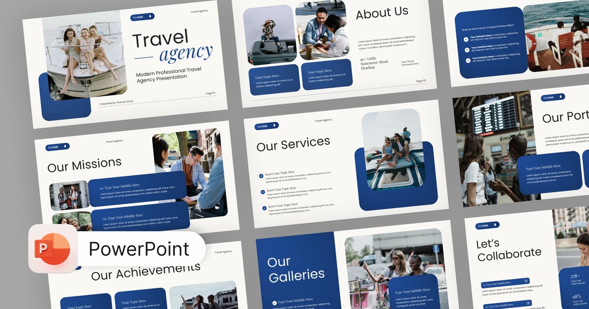 旅行社 PowerPoint 模板