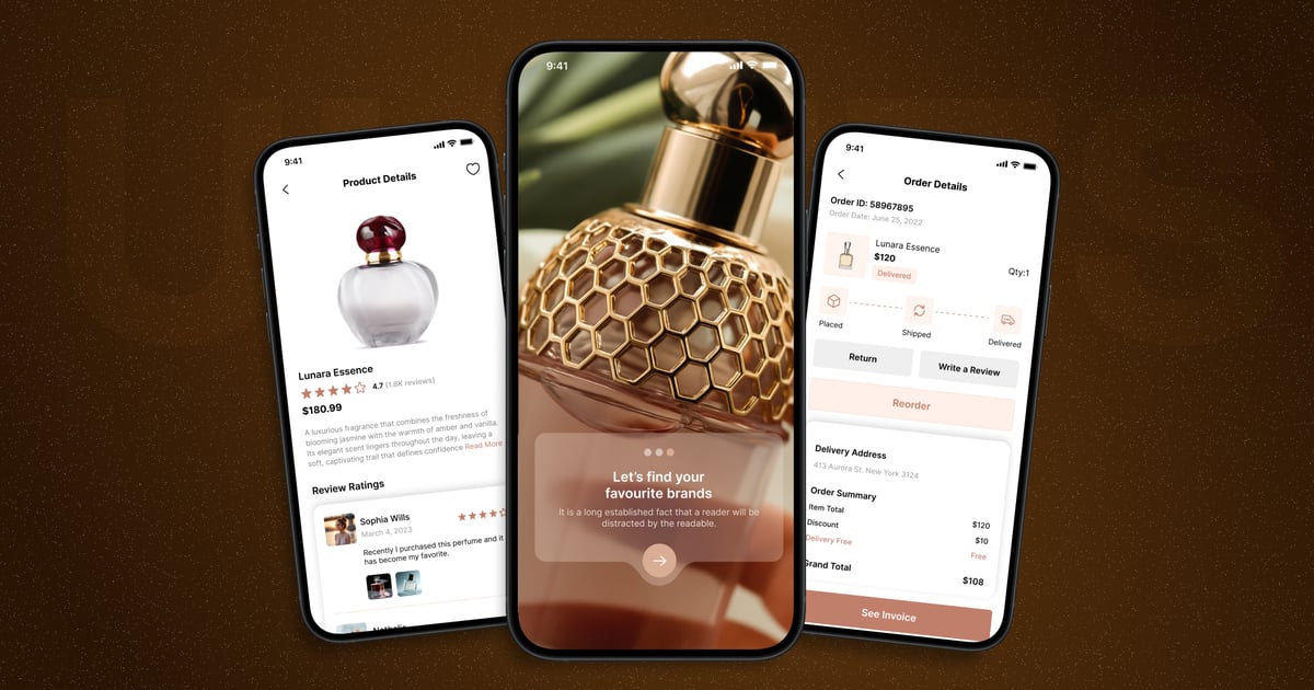 Parfume Store – 移动应用 UI 套件