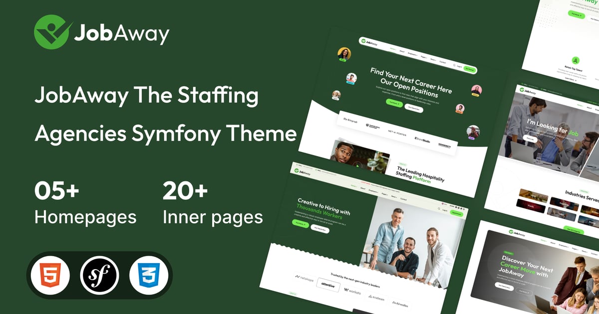 Jobaway – 人事代理机构 Symfony 模板