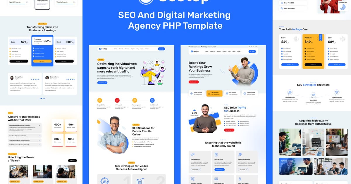 Seotop – SEO 和数字营销机构模板